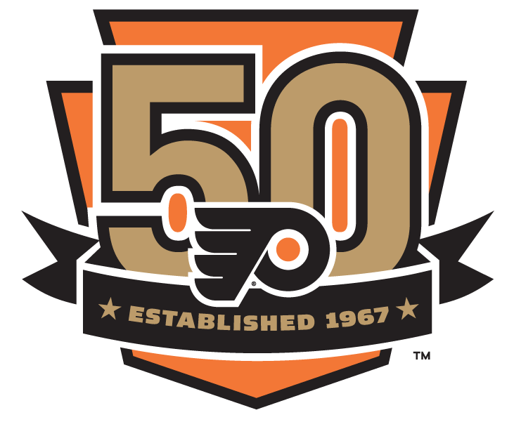 Flyers Png - Philadelphia Flyers 50th Anniversary Logo Clipart (750x638), Png Download