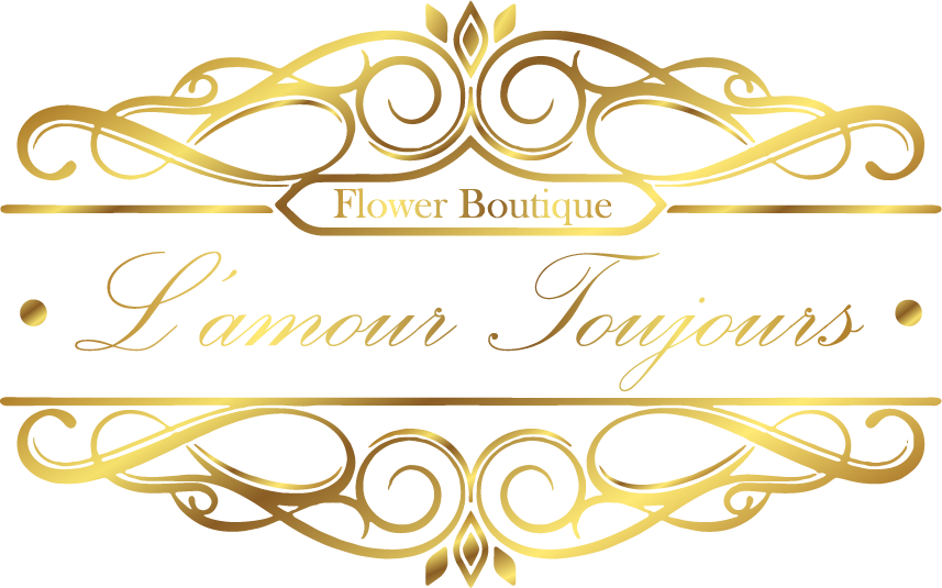 L'amour Toujours Flower Boutique - Gold Floral Ornaments Png Clipart (857x535), Png Download