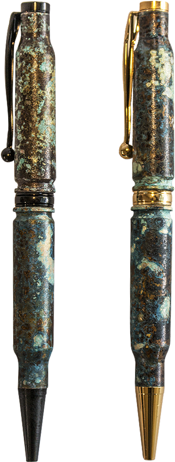 308 Brass Case Ship Wreck Patina Pen - Brass Clipart (1000x1000), Png Download