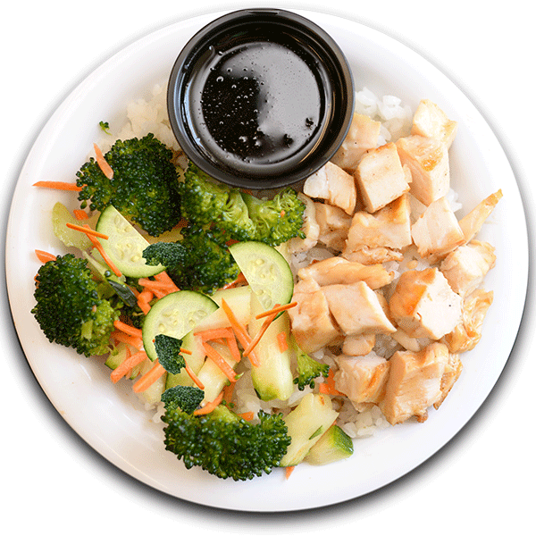 Teriyaki Chicken Rice Bowl - Side Dish Clipart (600x600), Png Download