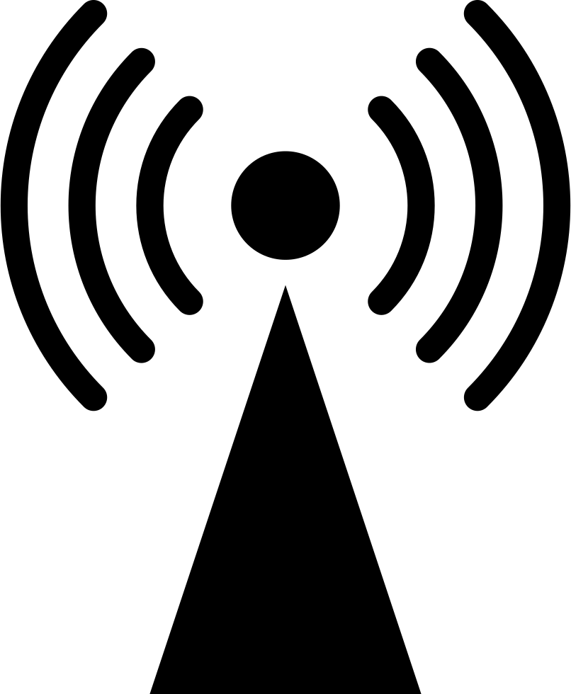 Wifi Signal Interface Symbol Comments - Wifi Tower Icon Clipart (806x980), Png Download