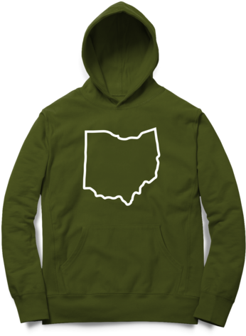 Big Ohio Hoodie - Hoodie Clipart (1000x517), Png Download