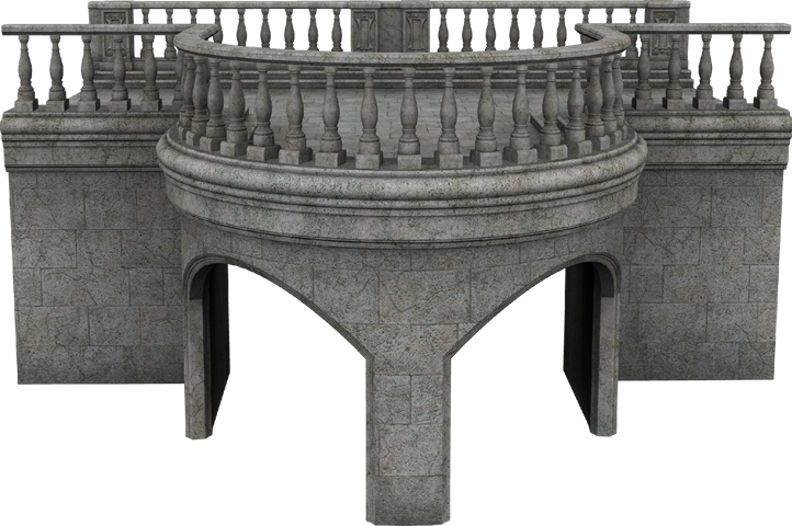 Castle-011 - Outdoor Bench Clipart (722x480), Png Download
