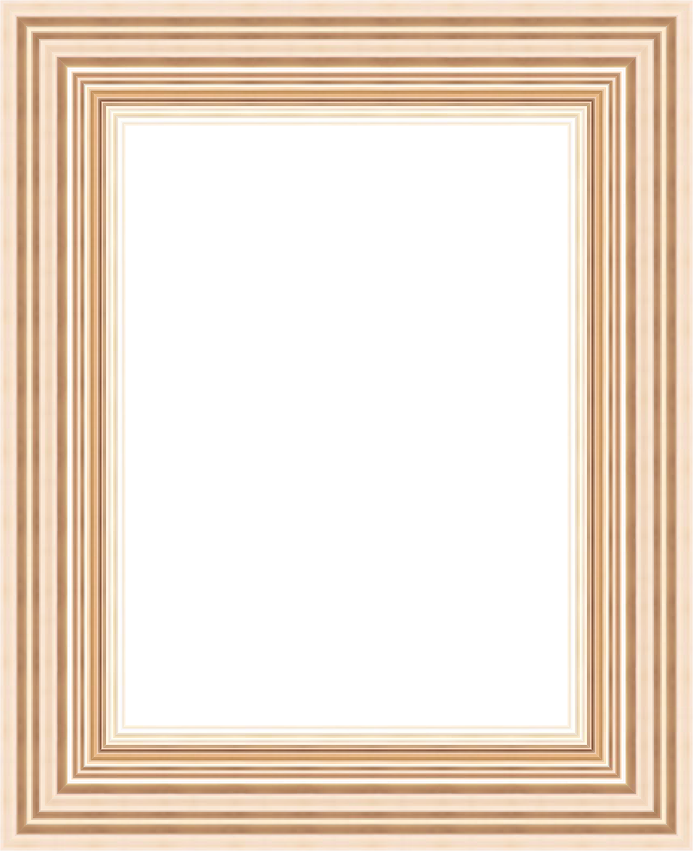 Curved Antique Rose Gold - Picture Frame Clipart (1000x1227), Png Download