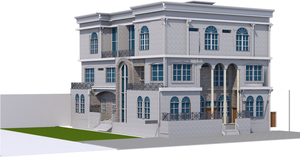 No Balcony - House Clipart (1000x563), Png Download