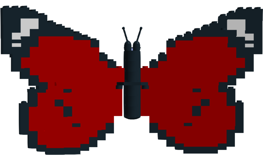 Lego Butterfly - Butterfly Clipart (1000x567), Png Download