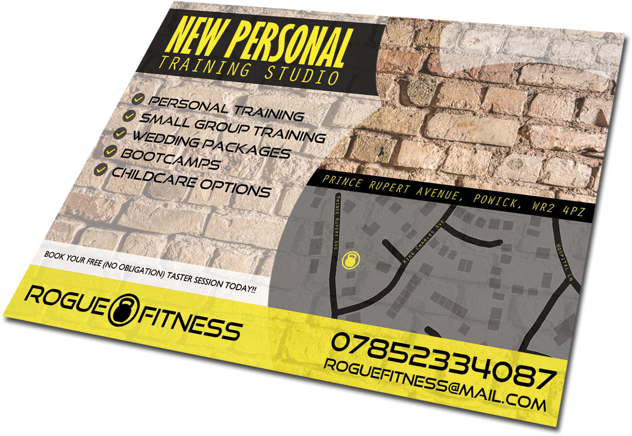 We Provided A Simple But Engaging Promotional Flyer - Paper Clipart (1450x1000), Png Download