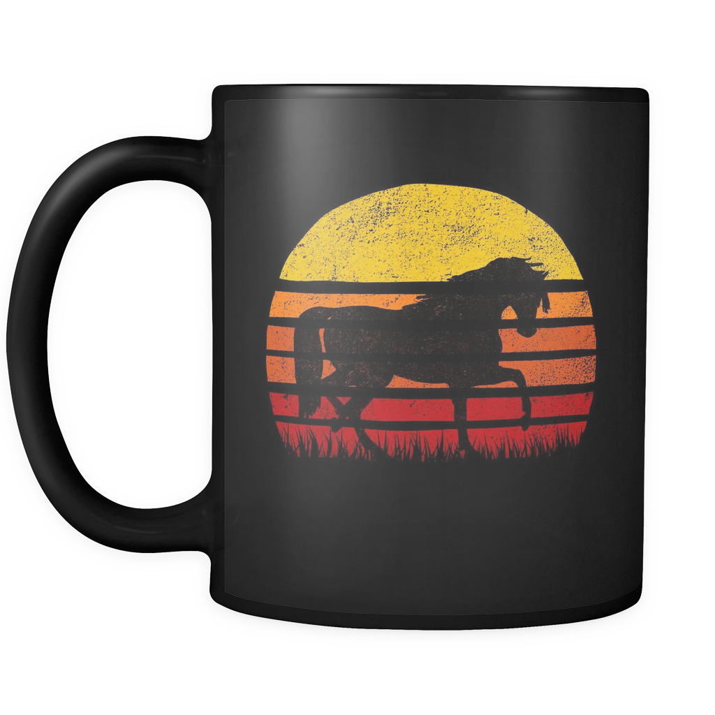 Retro Horse Silhouette Sun - Meeting Should Be An Email Clipart (1024x1024), Png Download