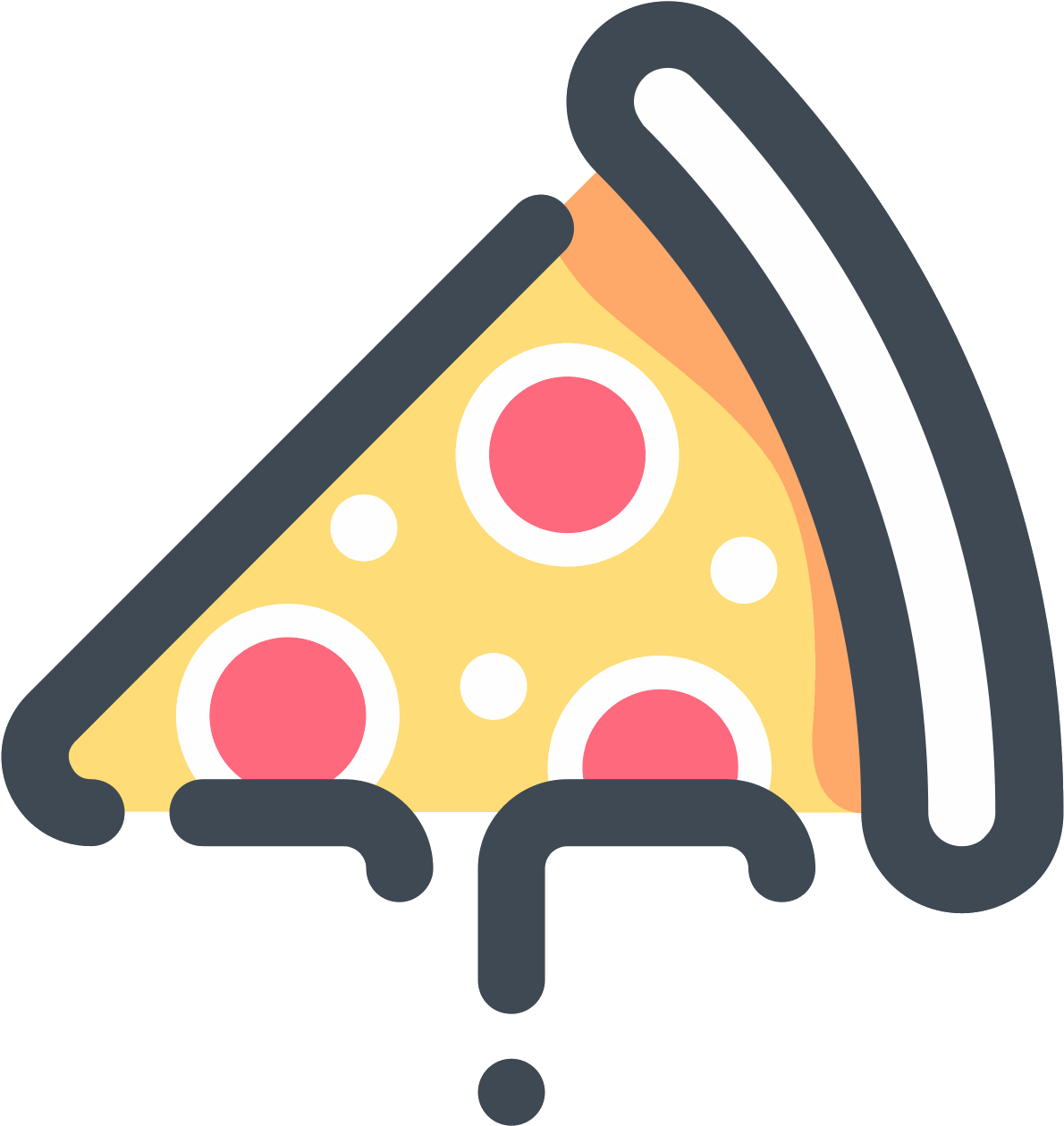 Pizza Icon Png - Pizza Symbol Png Clipart (1600x1600), Png Download