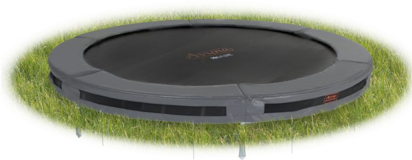 Avyna Pro-line 12 Feet Inground Trampoline Grey - Maahan Upotettava Trampoliini Clipart (1000x667), Png Download