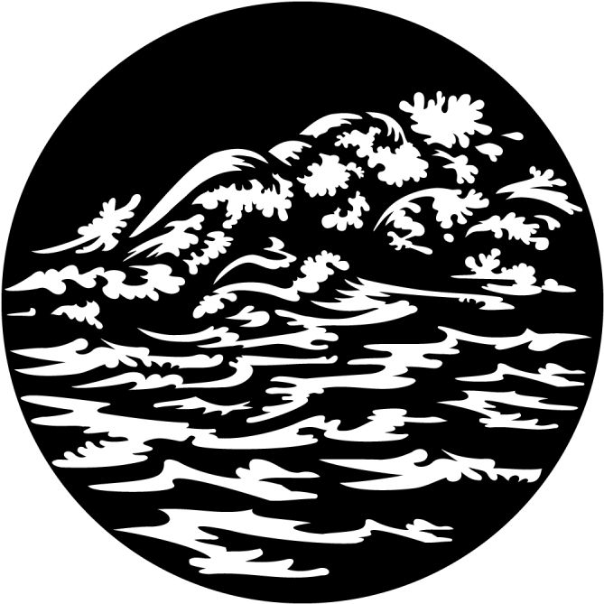 Water Waves Breaking - Ocean Wave Gobo Clipart (800x800), Png Download