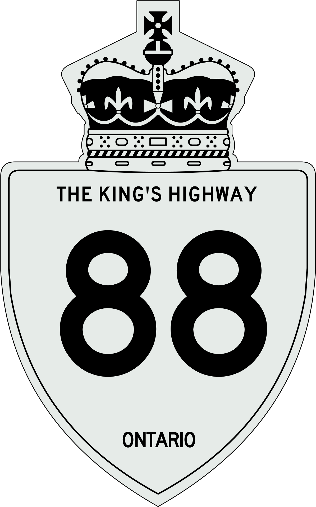 Ontario Highway - Ontario King's Highway Clipart (1200x1943), Png Download