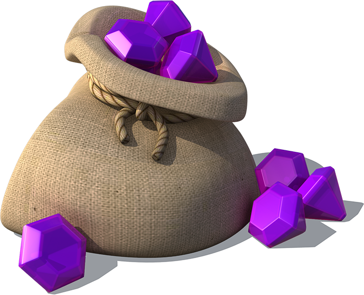 Sack Of Gems - Gold Sack Png Clipart (721x585), Png Download
