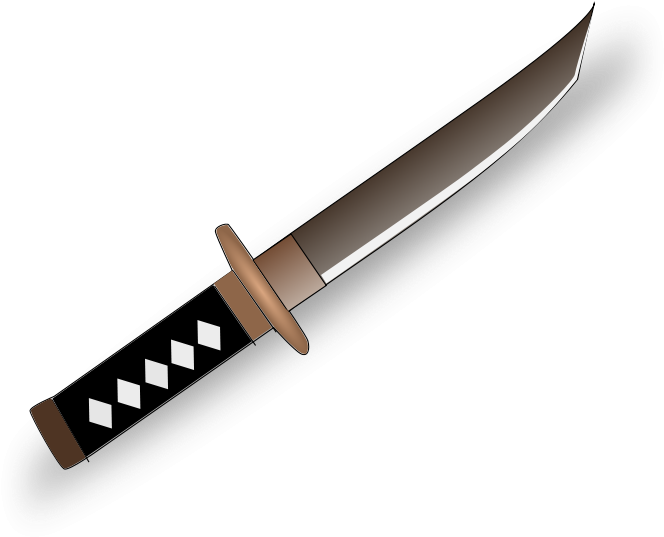Sword Clipart Katana - Tanto Clipart - Png Download (800x800), Png Download