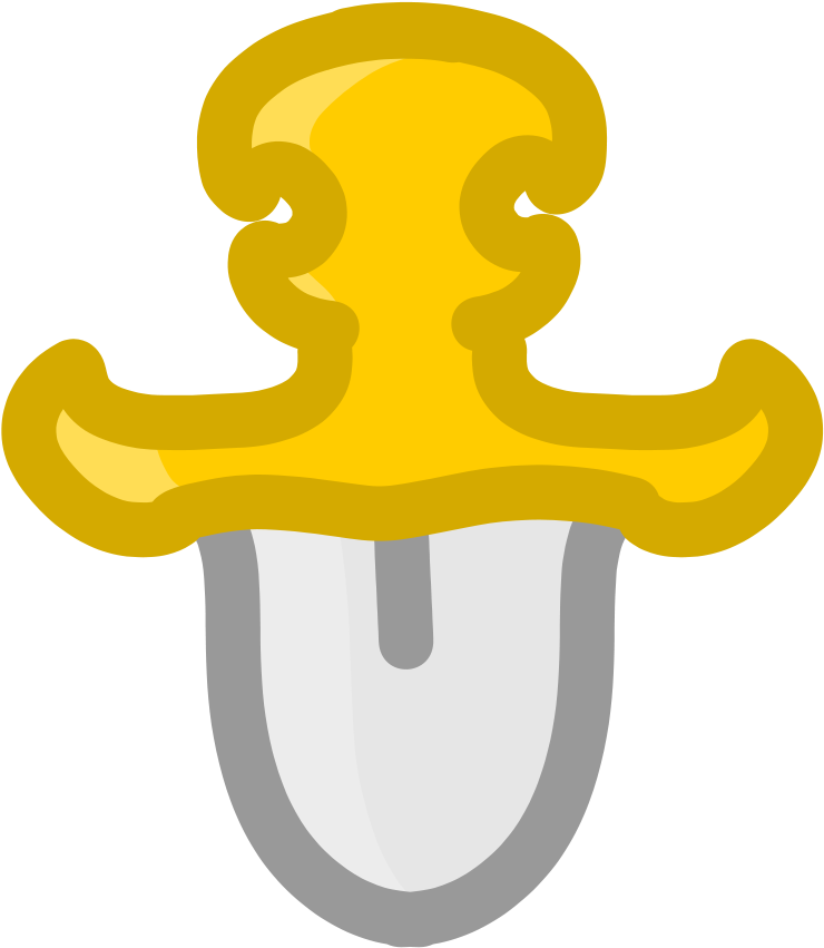 Sword Fish Clipart, Vector Clip Art Online, Royalty - Small Transparent Sword - Png Download (788x900), Png Download