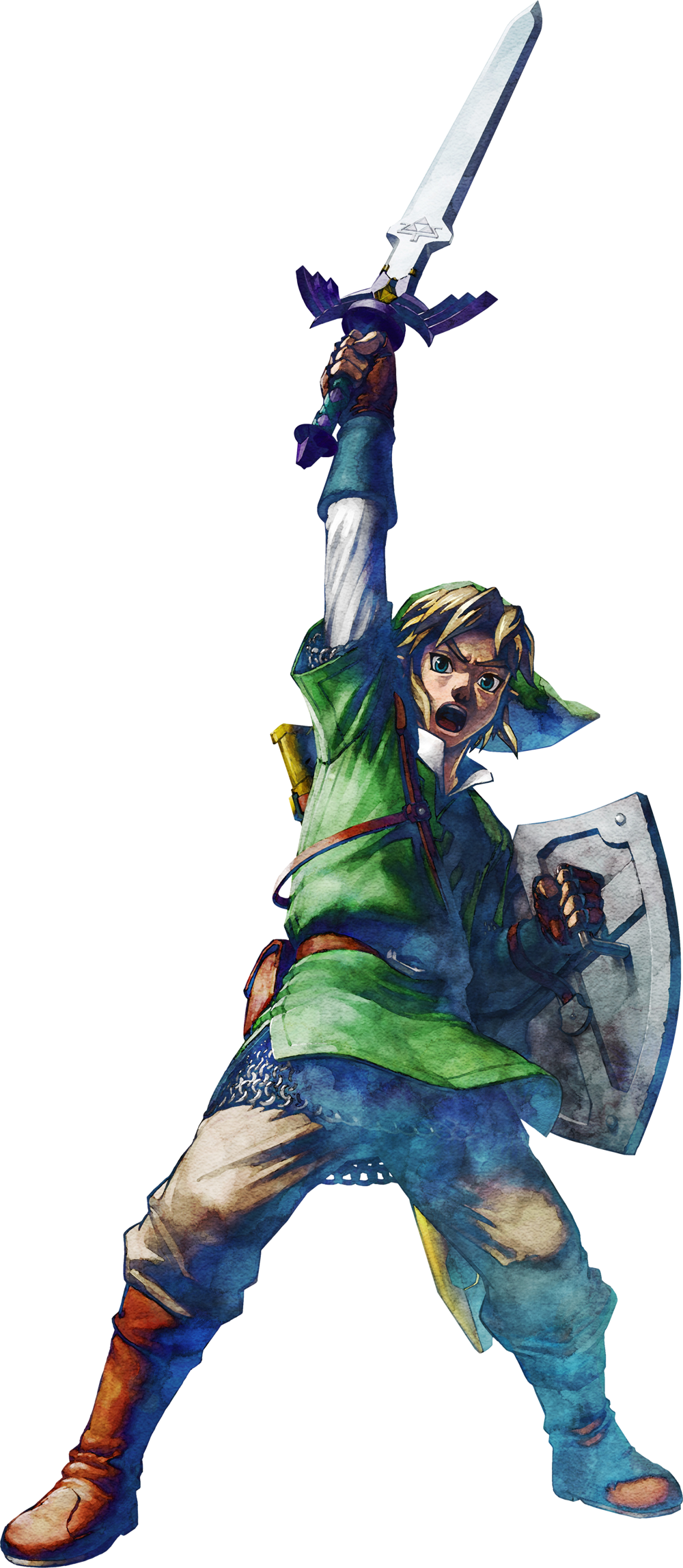 Clip Art Images - Legend Of Zelda Skyward Sword Draw - Png Download (1000x2295), Png Download