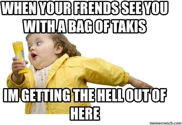When Your Frends See You With A Bag Of Takis Oct 03 - Child Clipart (680x453), Png Download