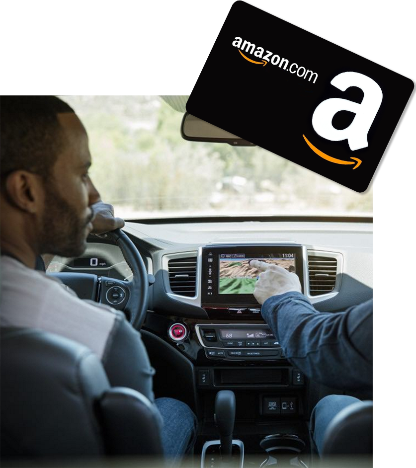 After Your Test Drive, You Can Choose To Receive A - Amazon Gift Card Clipart (837x942), Png Download