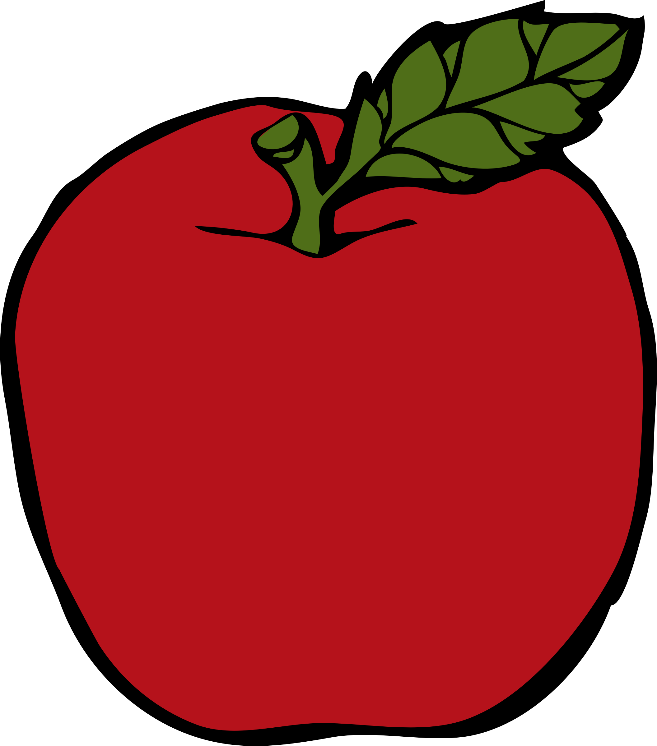 Red Apple Clipart - Apple Clipart - Png Download (522x593), Png Download