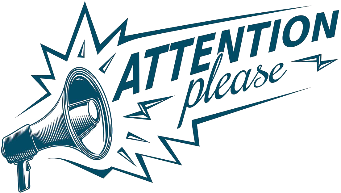 Attention Free Png Image - Attention Graphics Clipart (1200x720), Png Download