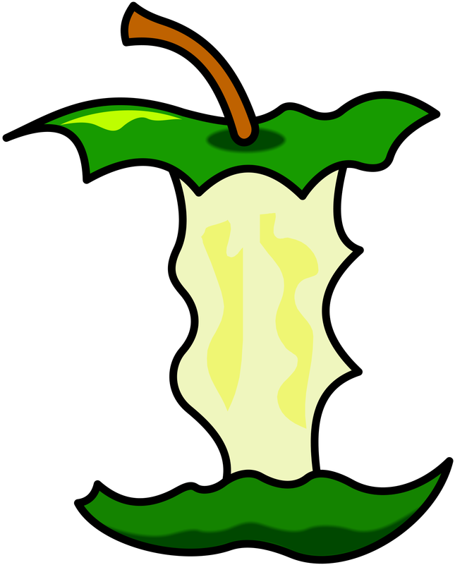 Apple Core - Openclipart - Png Download (800x800), Png Download