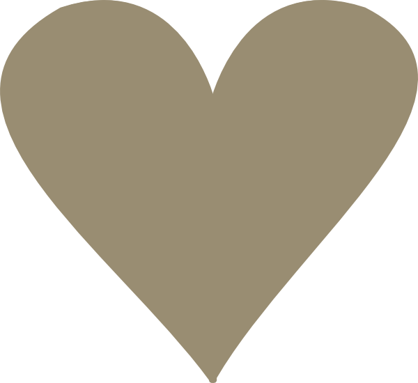 How To Set Use Tan Heart Svg Vector Clipart (600x550), Png Download