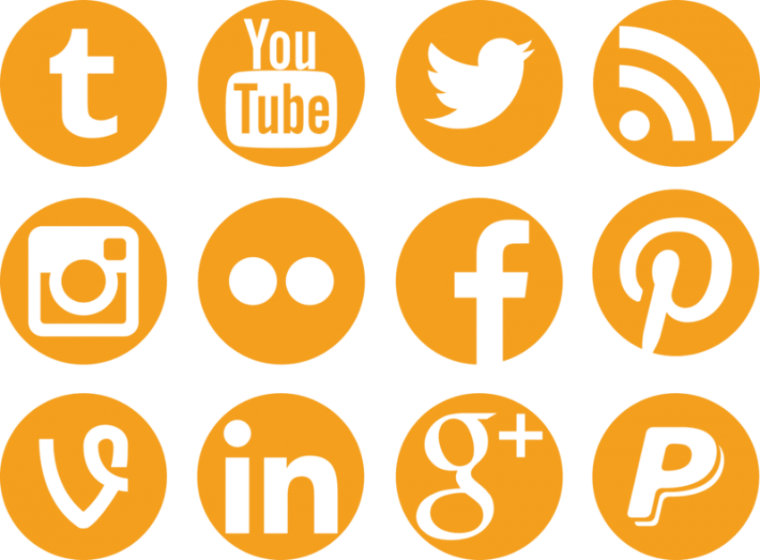 Free Png Download Marketing With Social Media 10 Easy - Social Media Messenger Icons Clipart (850x627), Png Download