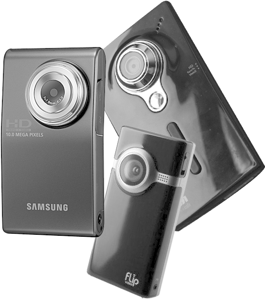 Had Read About This Tiny Camcorders Before But I Didn't - Samsung Hmx U10 Clipart (557x609), Png Download