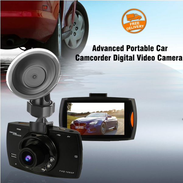 Advanced Portable Car Camcorder Digital Video Camera, - Dashcam Clipart (600x780), Png Download