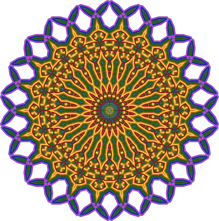 Lotus Mandala Vector Art And Cut Out Pattern Files - Flower Clock Icon Clipart (758x764), Png Download