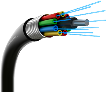 Fiber Optic Splicing - Fibre Optic Cable Png Clipart (980x350), Png Download