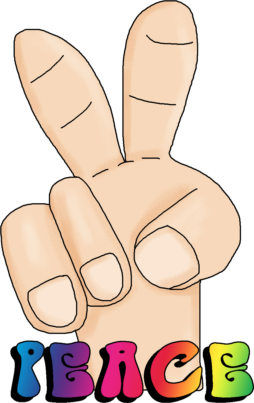 Peace Sign Hand Pngpeace Sign Hand Png Clipart (989x1460), Png Download