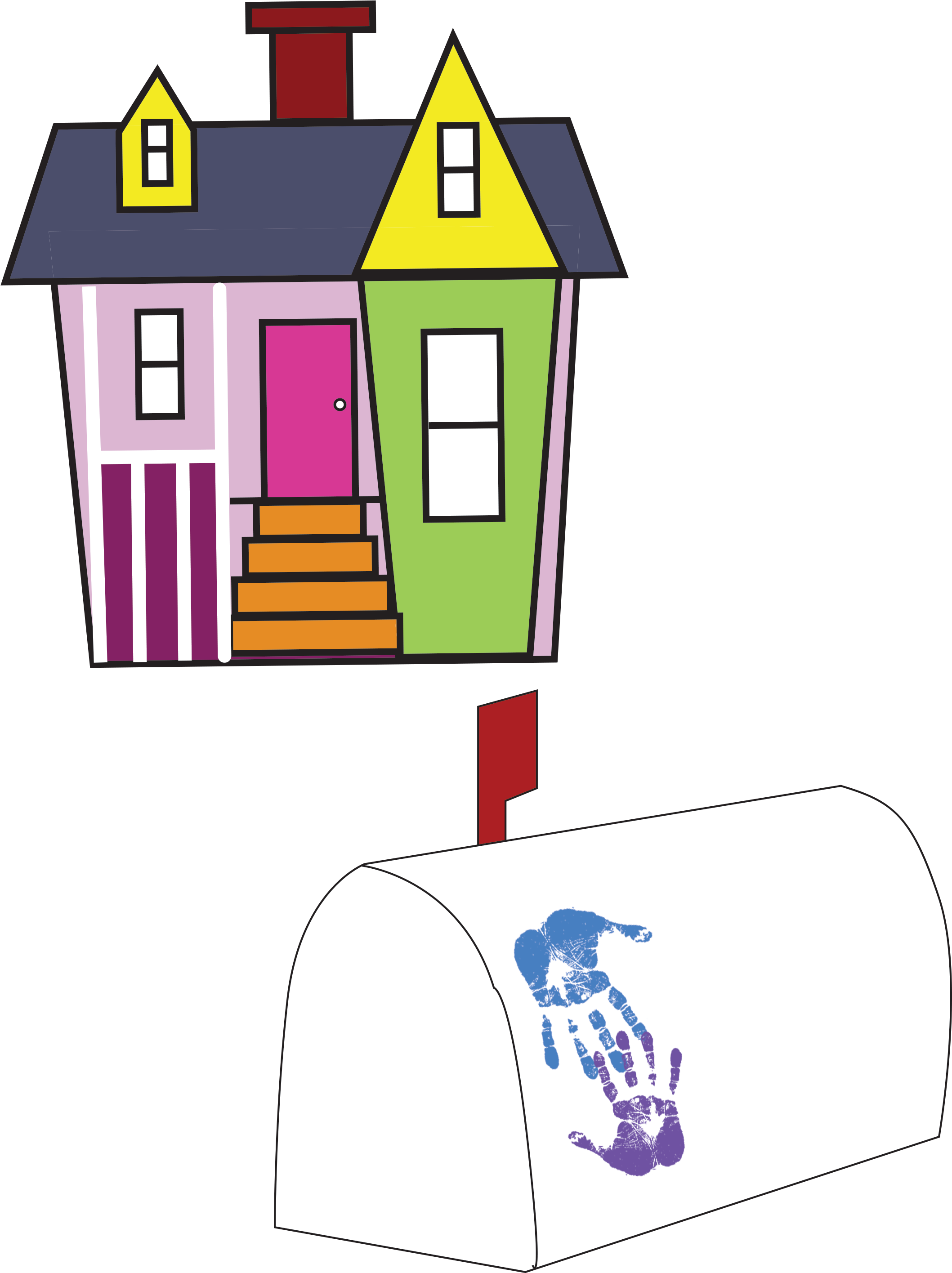 Up House Printable Download - Hand Clipart - Large Size Png Image - PikPng