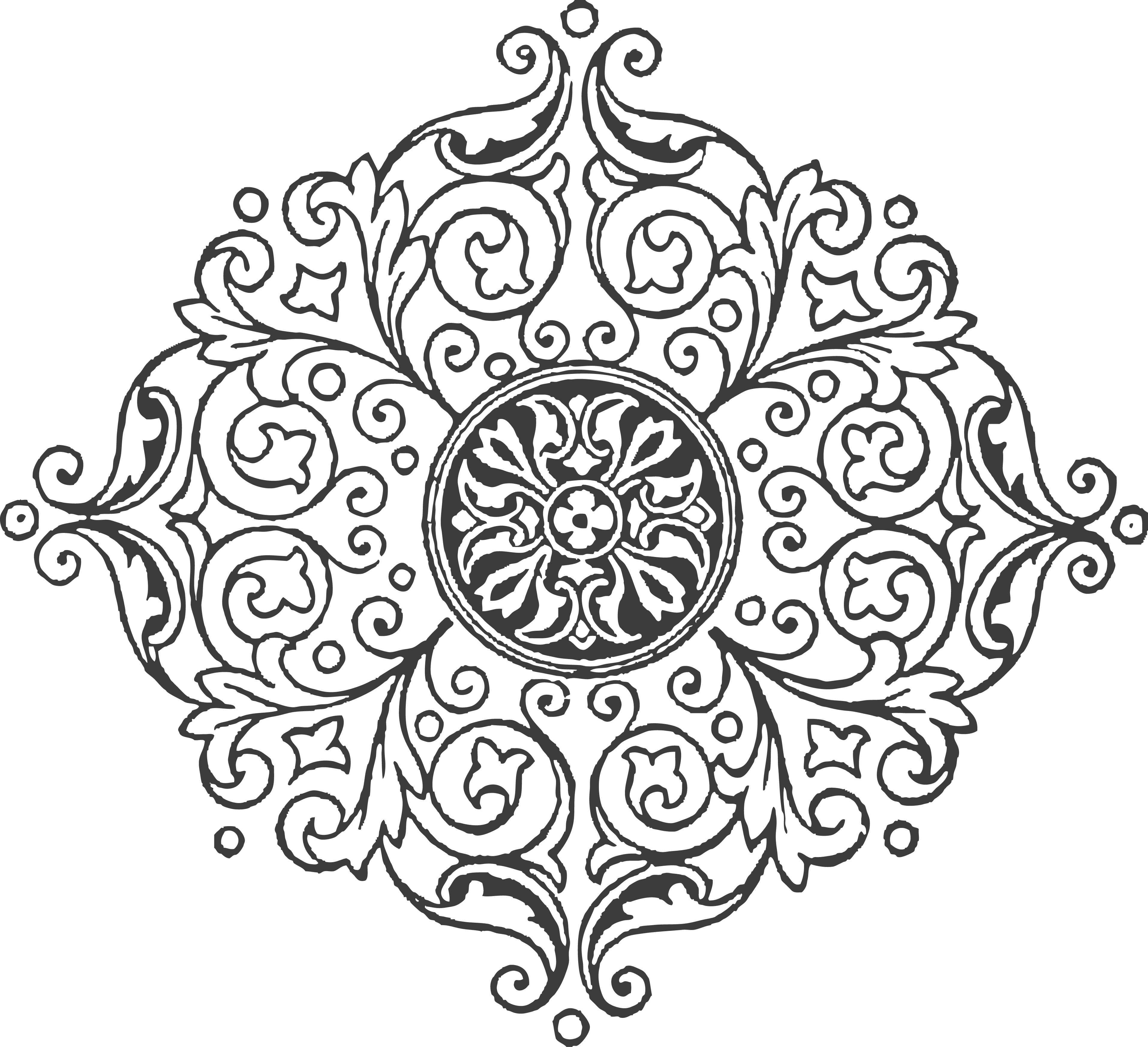 Banner Free Pin De Anne Anderson Em Embellishments - Gambar Henna Di Kertas Clipart (3828x3489), Png Download