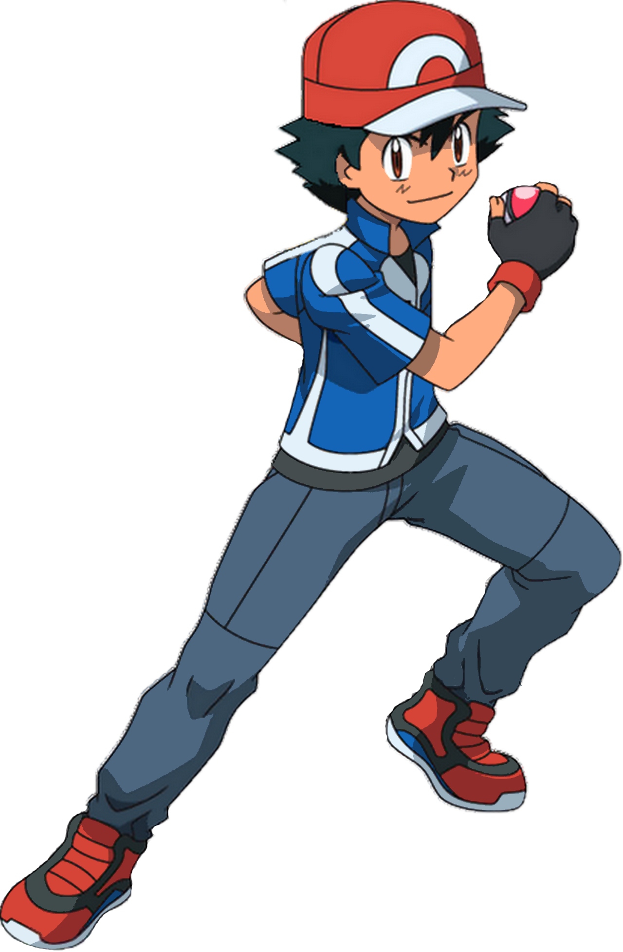 Pokemon Ash Ketchum - Ash Pokemon Clipart (1280x1954), Png Download