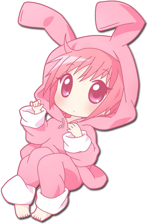 Anime Smile Gif Photo - Anime Bunny Girl Chibi Clipart, transparent png  image