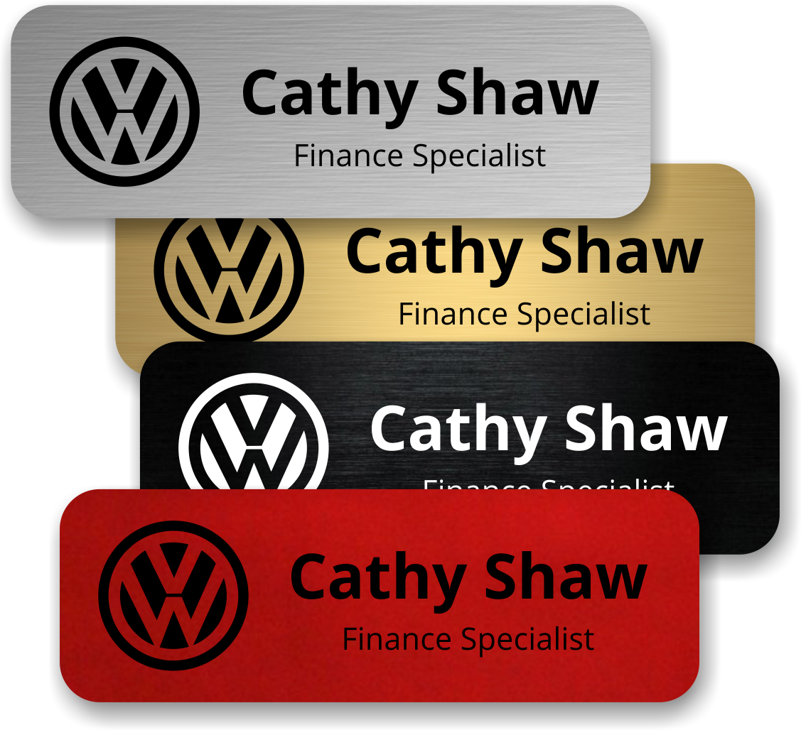 Etched Aluminium Name Tag Features - Name Tag Aluminium Png Clipart (1127x1028), Png Download