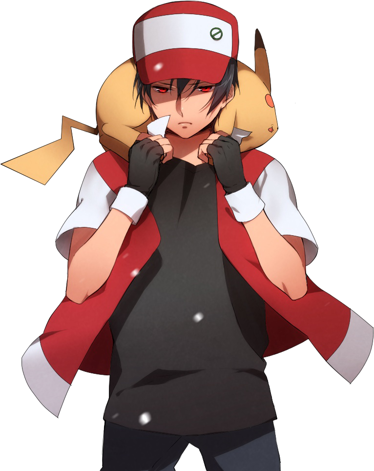 Pokemon Red Trainer - Red From Pokemon Clipart (766x965), Png Download.