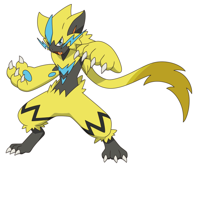 Zeraora - Pokemon Zeraora Clipart (678x922), Png Download