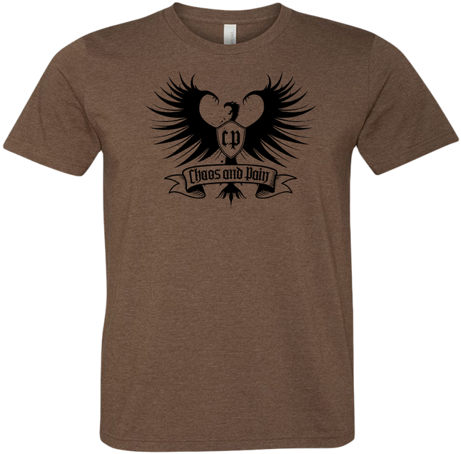 Chaos And Pain Tri Blend Mocha Brown T Shirt - Chaos And Pain Clipart (669x669), Png Download