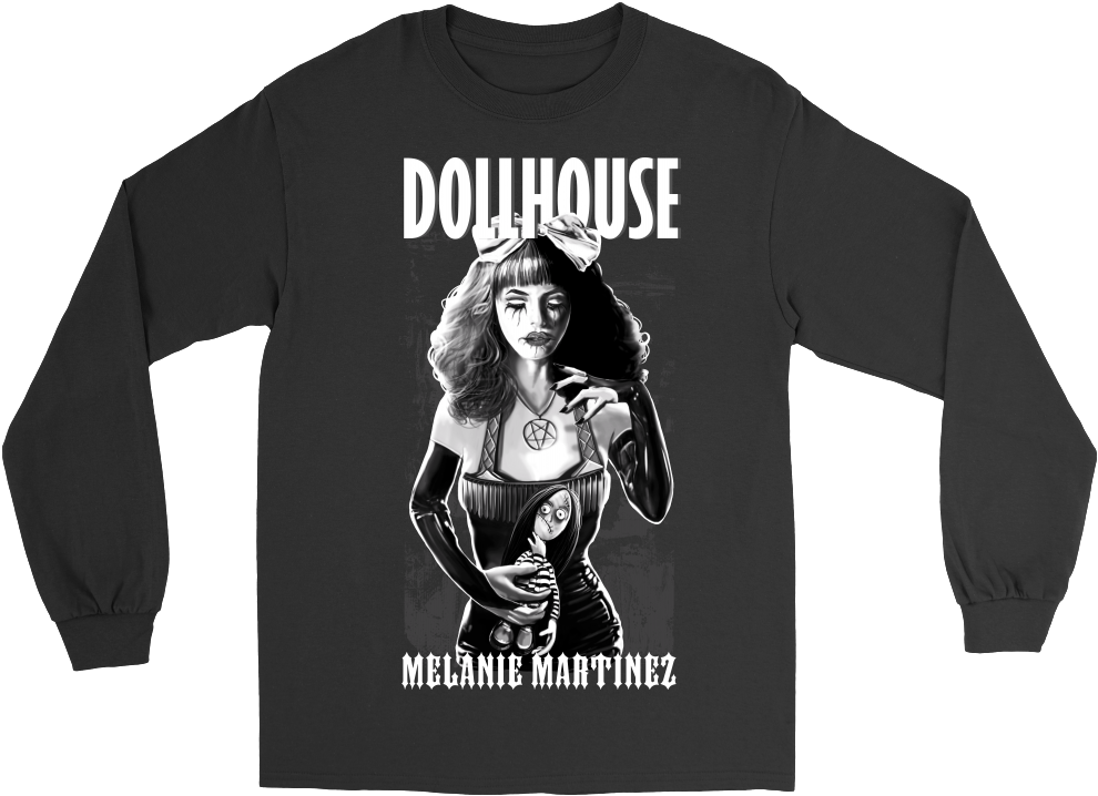 Dollhouse Metal Shirt - Long-sleeved T-shirt Clipart (990x718), Png Download
