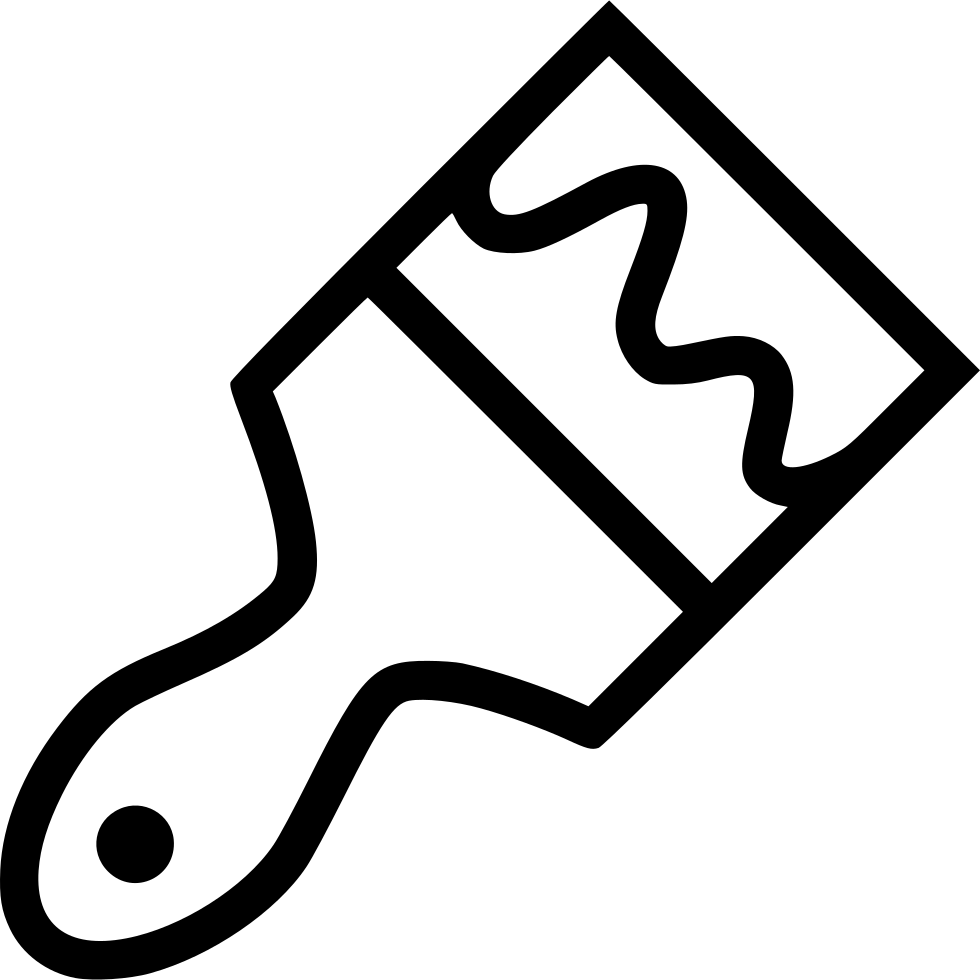 Png File Svg - Paint Brush Icon Png Clipart (980x980), Png Download