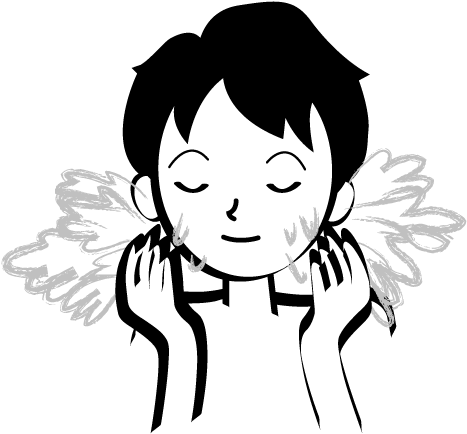 Picture Black And White Collection Of Wash Black And - Washing Your Face Black And White Clipart (640x480), Png Download