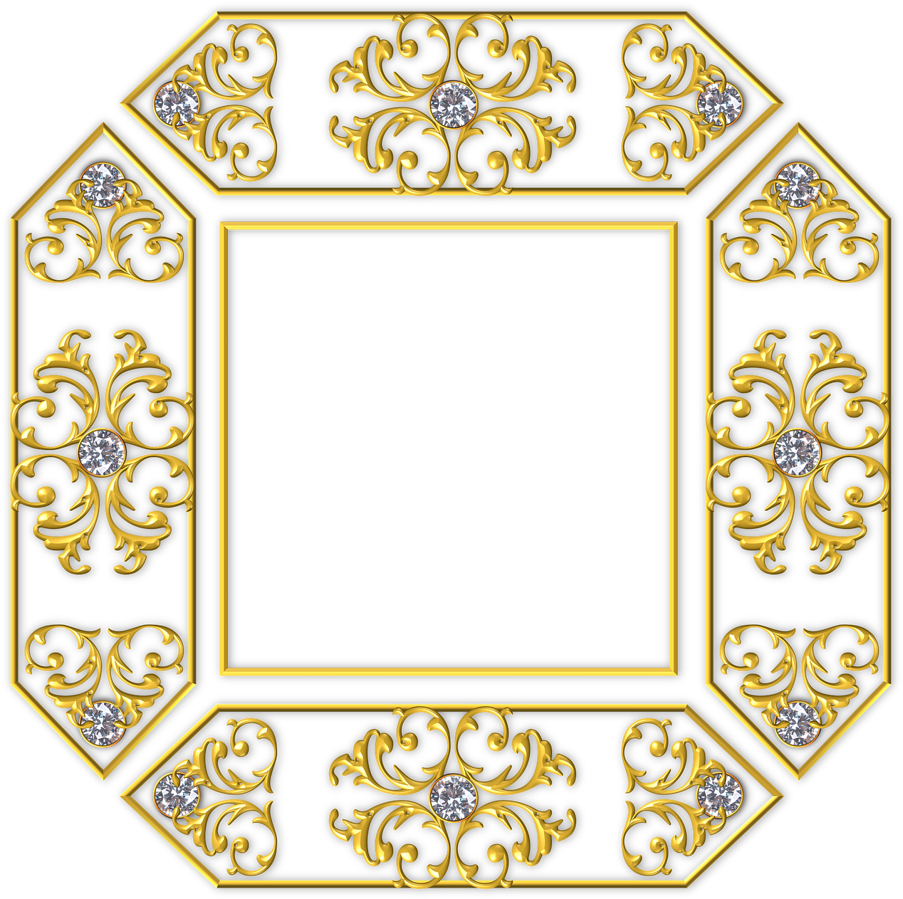 Antique Picture Frames Clipart (1280x1274), Png Download