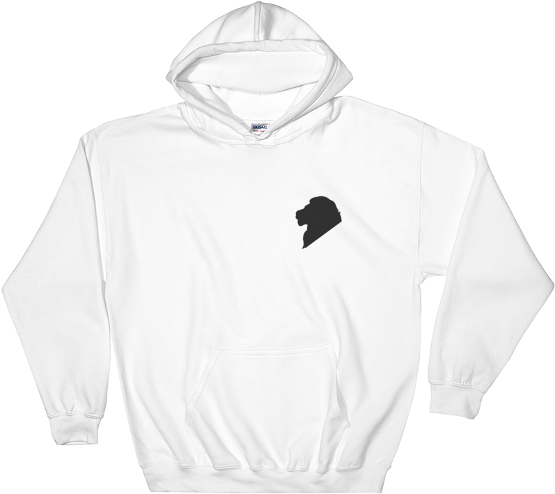Lion Silhouette Hoodie - Sweatshirt Clipart (1000x1000), Png Download