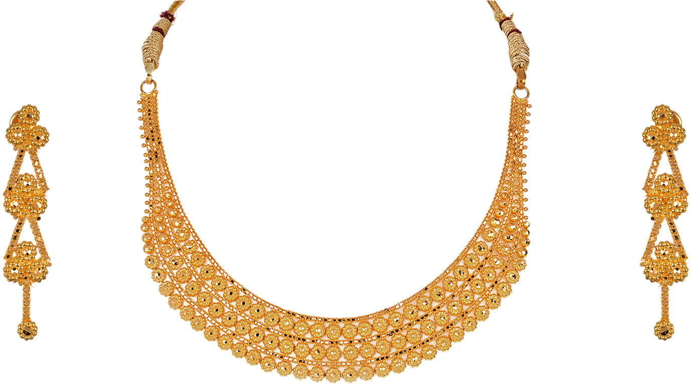 Shimmer In Gold And Be The Star On Your Wedding Day - Bridal Design Of Gold Necklace Clipart (1500x788), Png Download