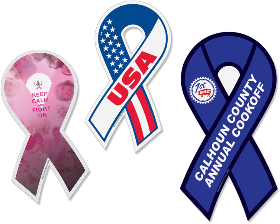 Car Ribbon Magnets Save Clipart (1000x1000), Png Download