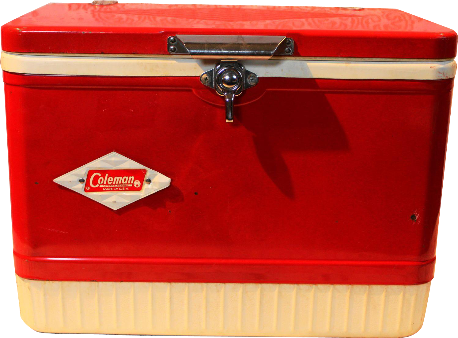 Vintage Coleman Cooler With Diamond Logo Found At Www Clipart (1495x1106), Png Download
