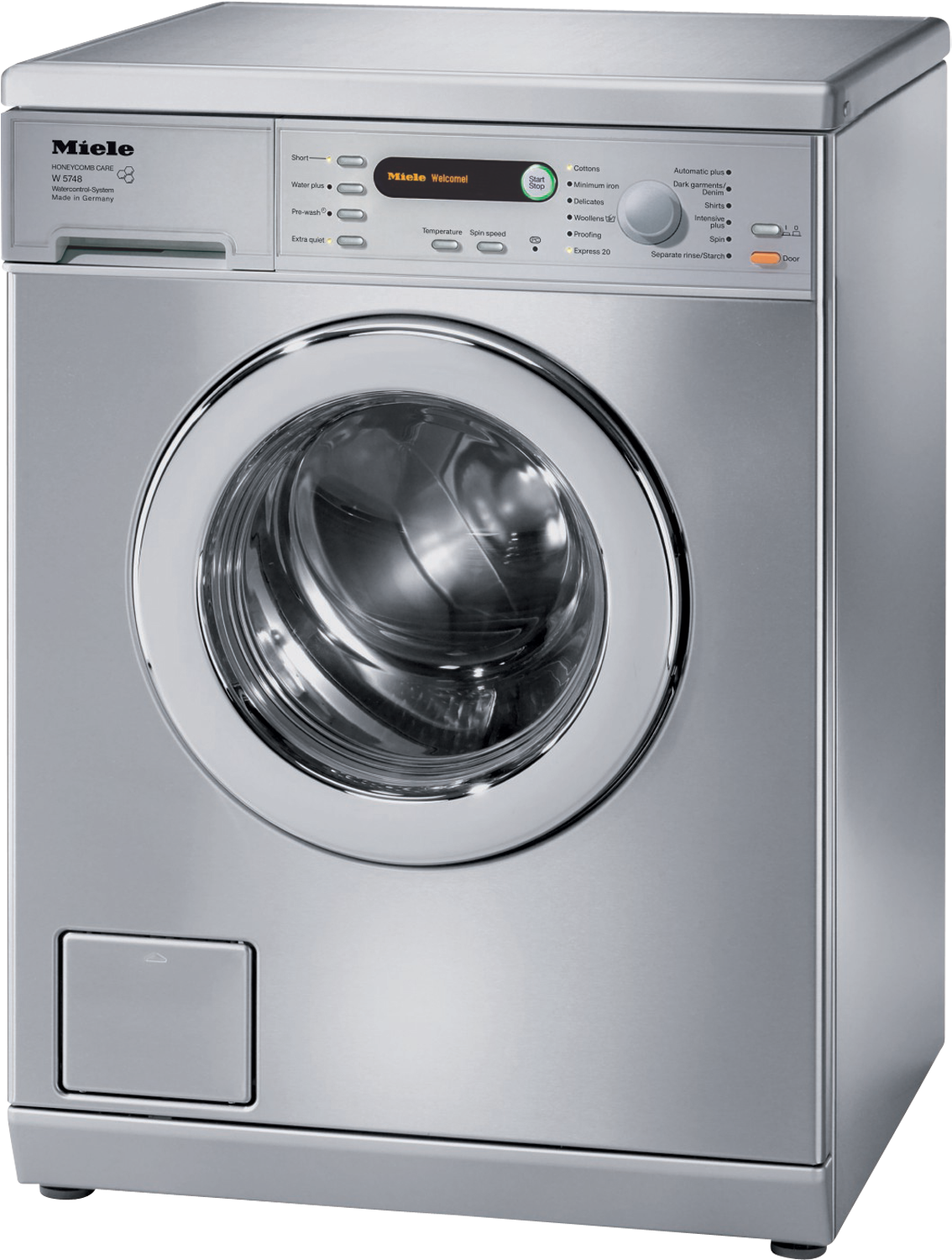 Washing Machine Png - Miele Washing Machine Silver Clipart (1500x1500), Png Download