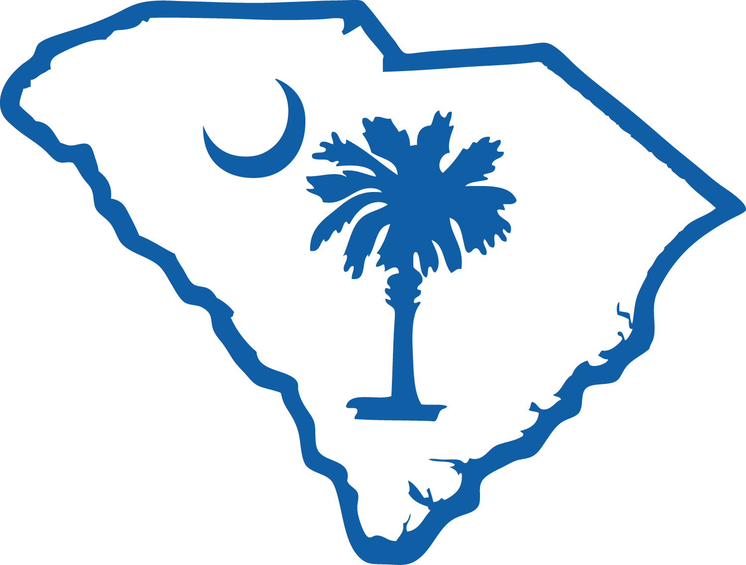South Carolina Home State Svg Cuttable Designs - Sc State Clipart (1500x1136), Png Download
